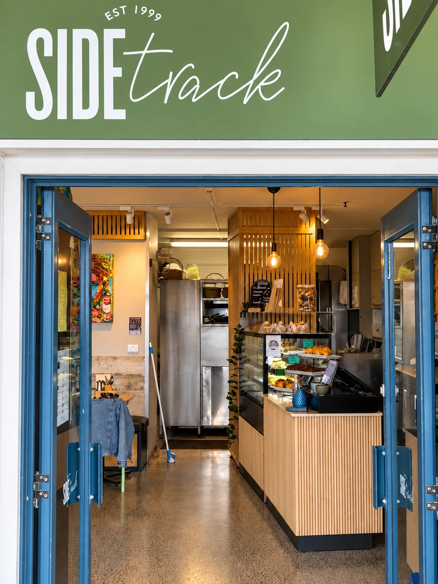 The entrance to Sidetrack cafe on Marine Parade