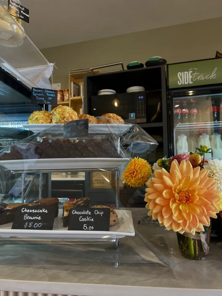 Pastries and desserts at the Sidetrack counter